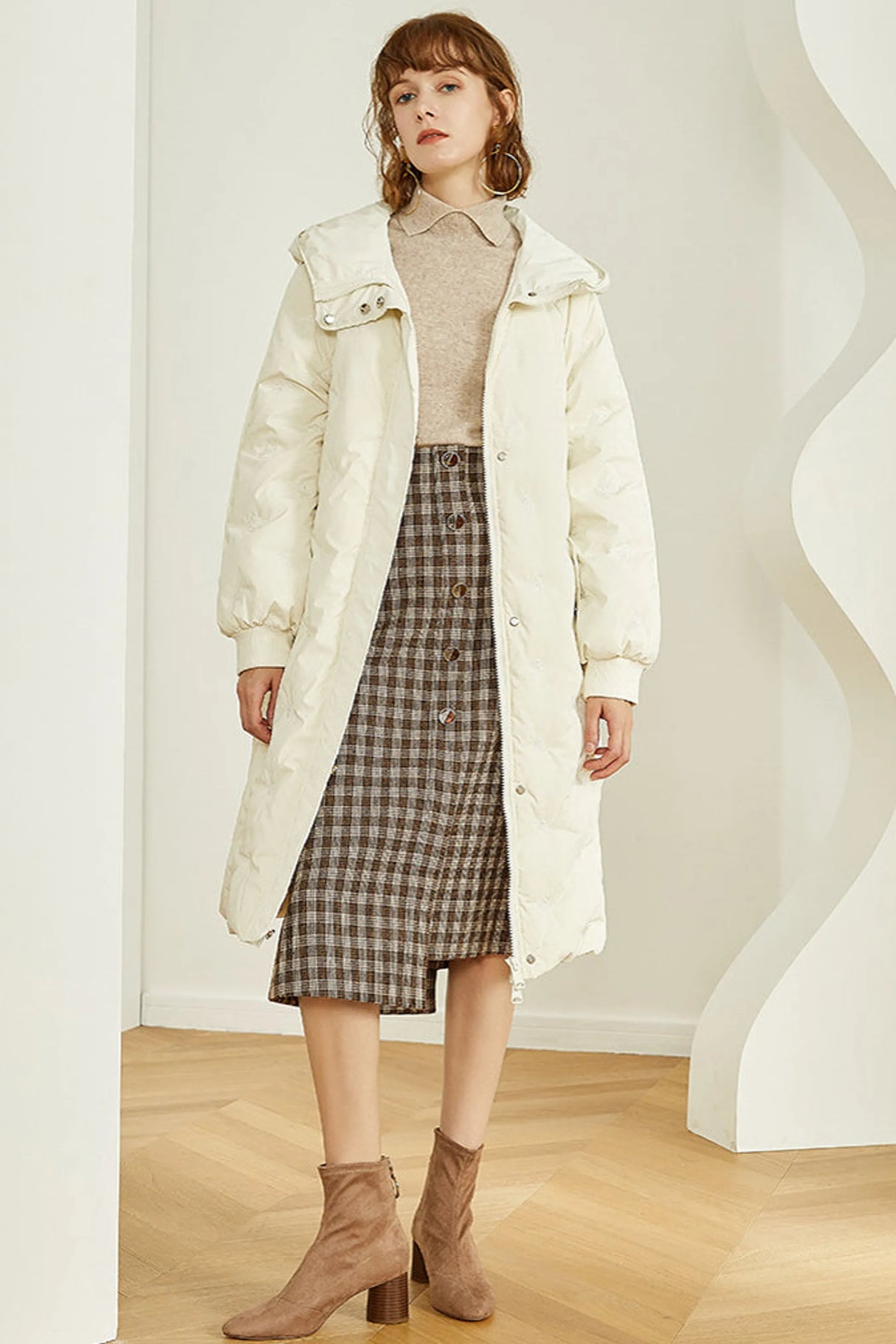 Fansilanen | Asymmetrical Gingham Skirt