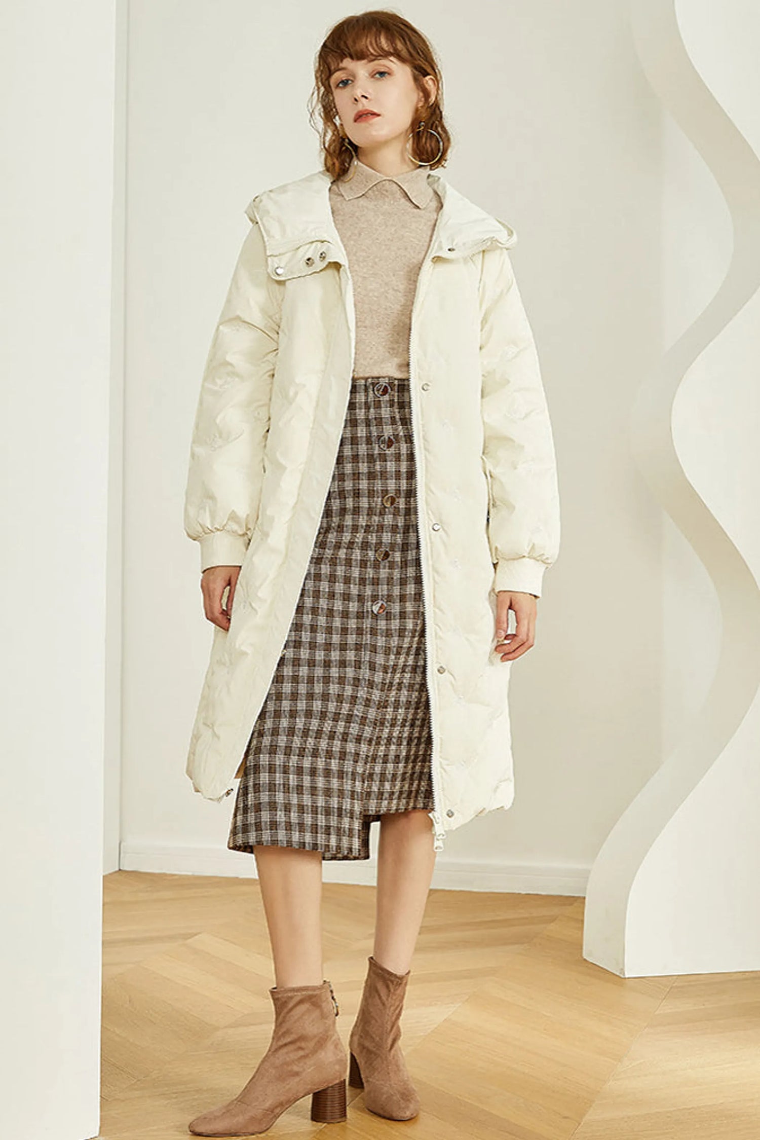 Fansilanen | Asymmetrical Gingham Skirt