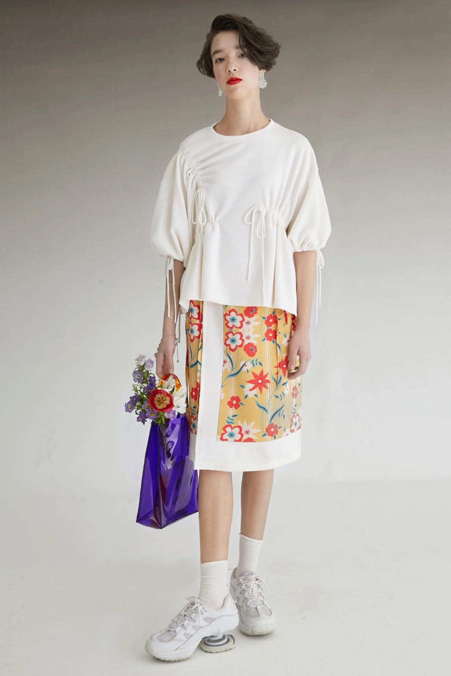 Fussed | Floral Print Wrapped Skirt