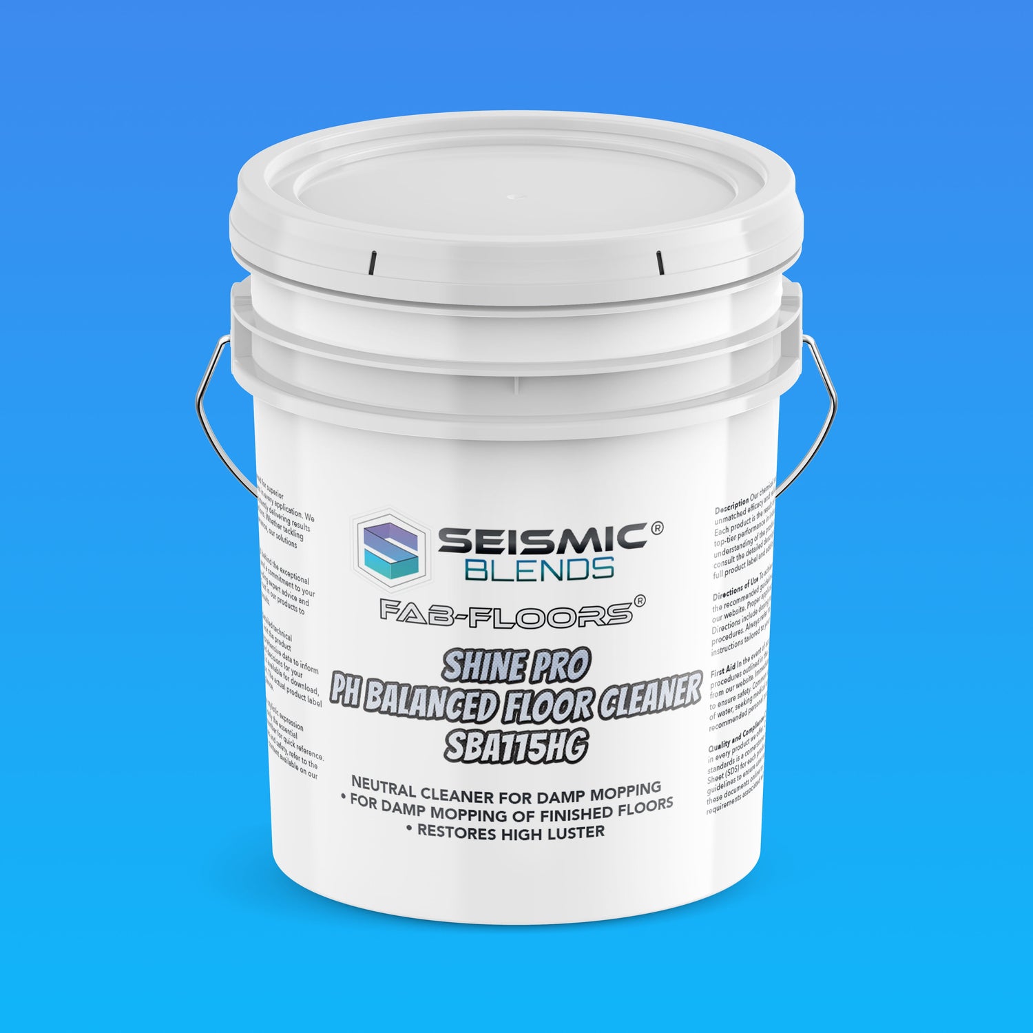 Fab Floors Shine Pro pH Balanced Floor Cleaner MCOSBA115HG