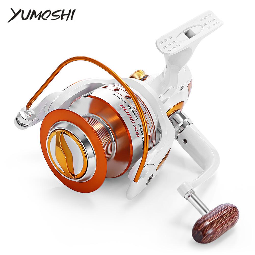 YUMOSHI 12 + 1BB Full Metal Fishing Spinning Reel With Exchangeable Arm Rocker