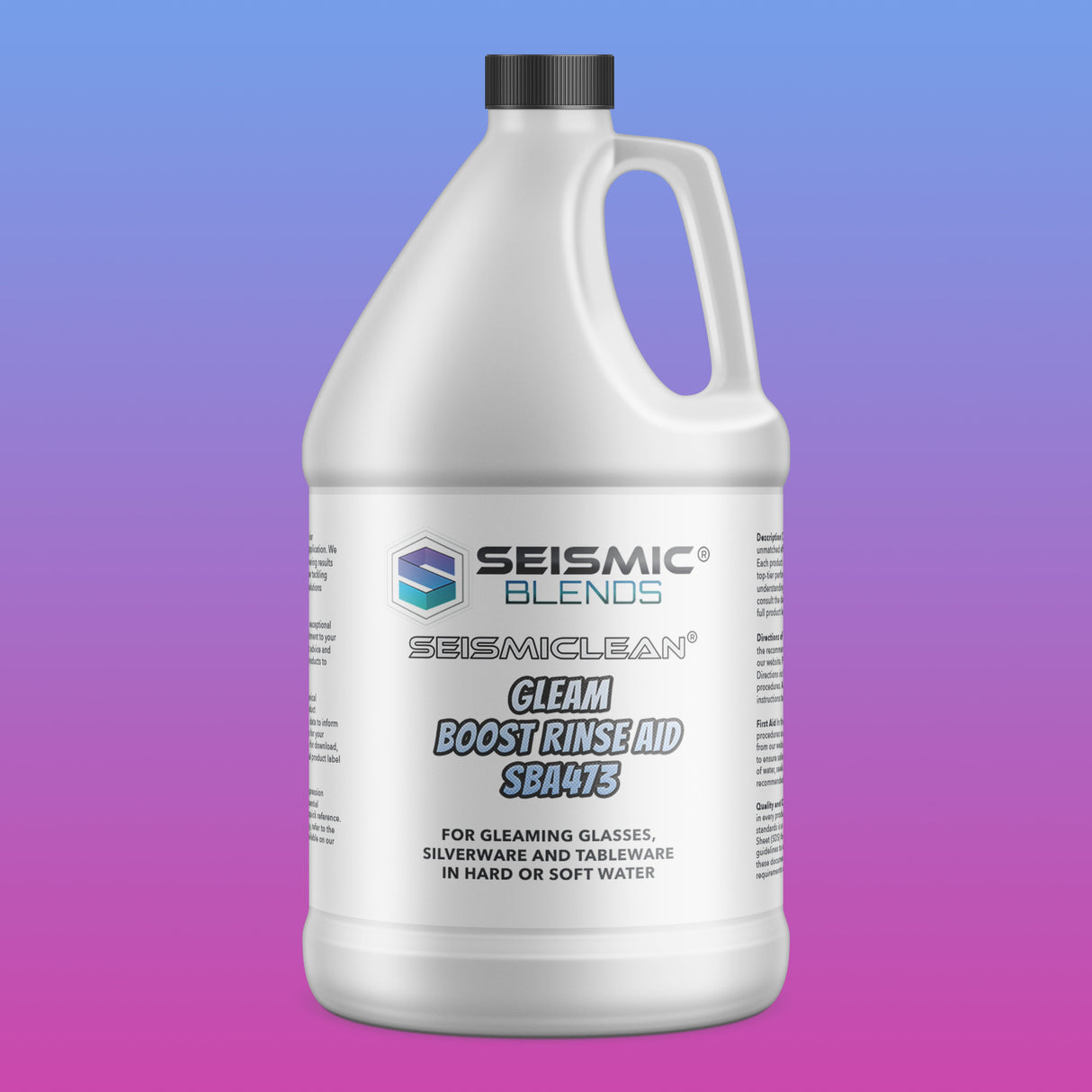 Seismiclean Gleam Boost Rinse Aid MCOSBA473