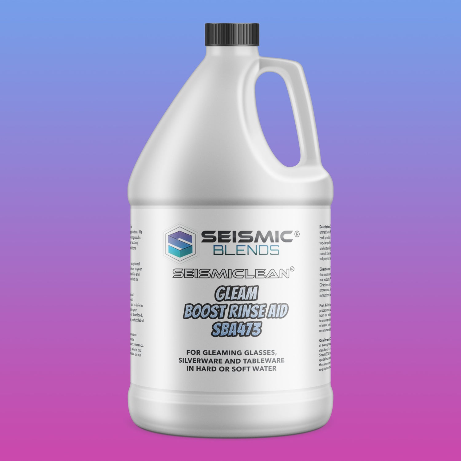 Seismiclean Gleam Boost Rinse Aid MCOSBA473