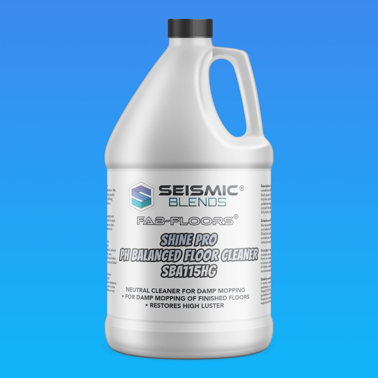 Fab Floors Shine Pro pH Balanced Floor Cleaner MCOSBA115HG