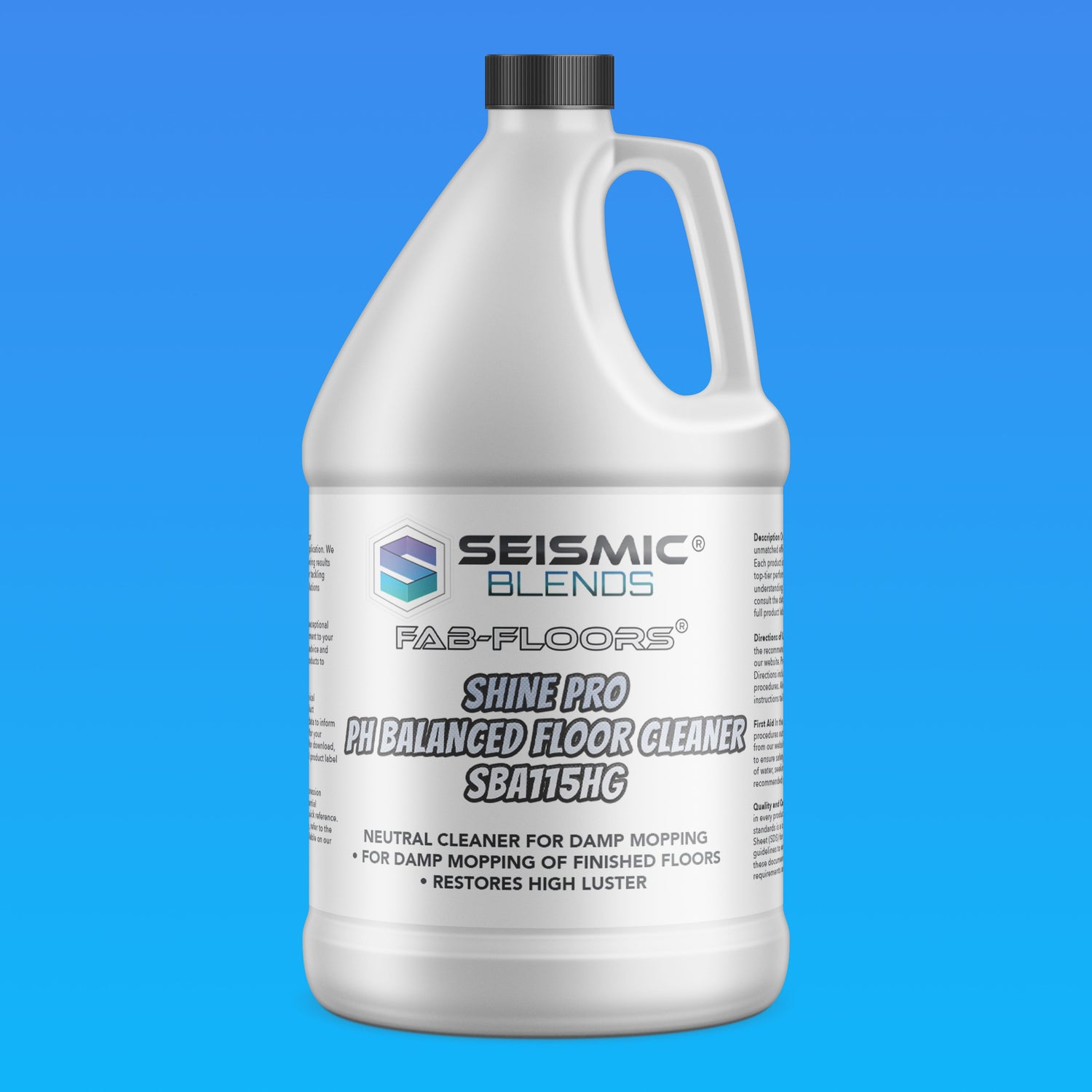 Fab Floors Shine Pro pH Balanced Floor Cleaner MCOSBA115HG