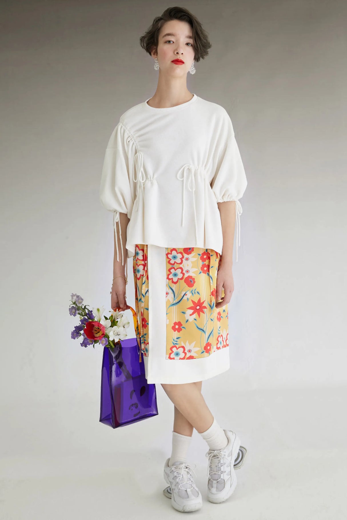 Fussed | Floral Print Wrapped Skirt