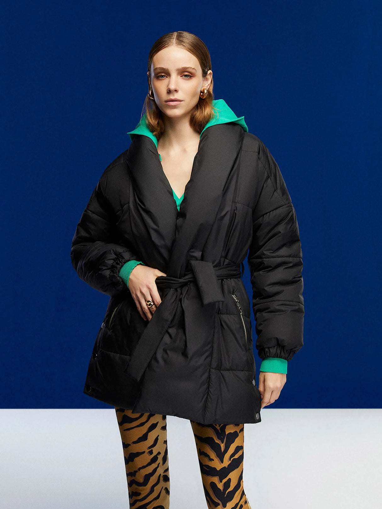 Belted Puffer Jacket
