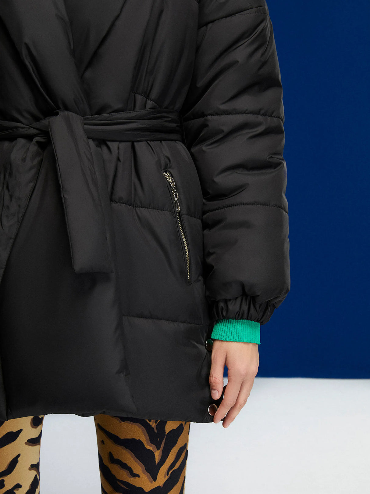 Belted Puffer Jacket