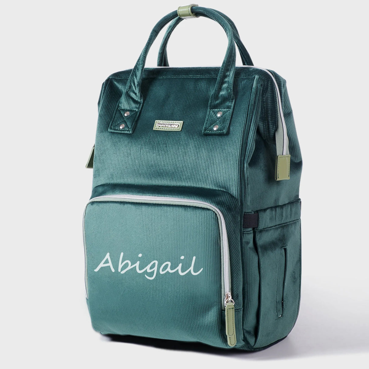 Personalized Corduroy Diaper Backpack