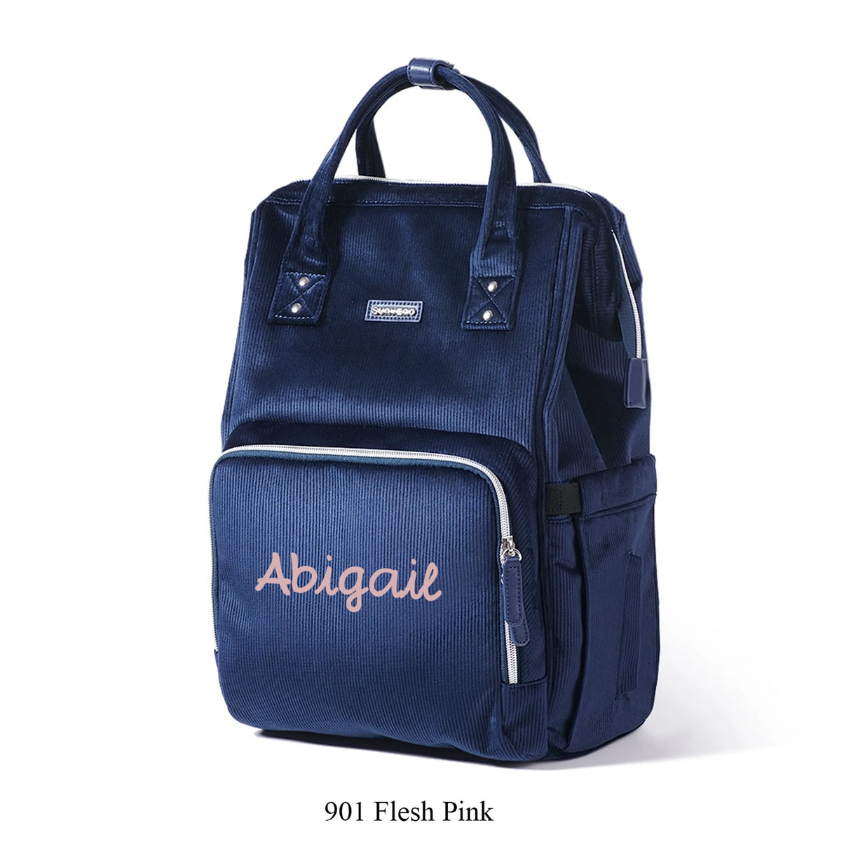 Personalized Corduroy Diaper Backpack
