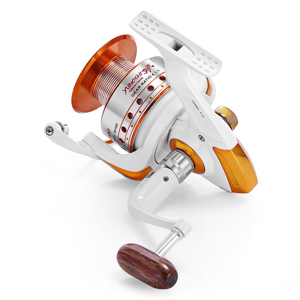 YUMOSHI 12 + 1BB Full Metal Fishing Spinning Reel With Exchangeable Arm Rocker