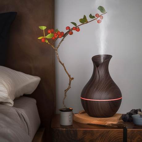 LED Ultrasonic Aroma Humidifier Essential Oil Diffuser-2